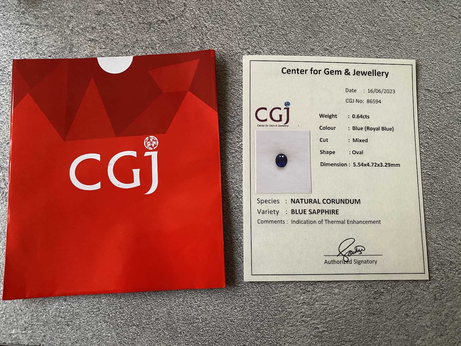 Blue Sapphire 0.64 carat - Image 4